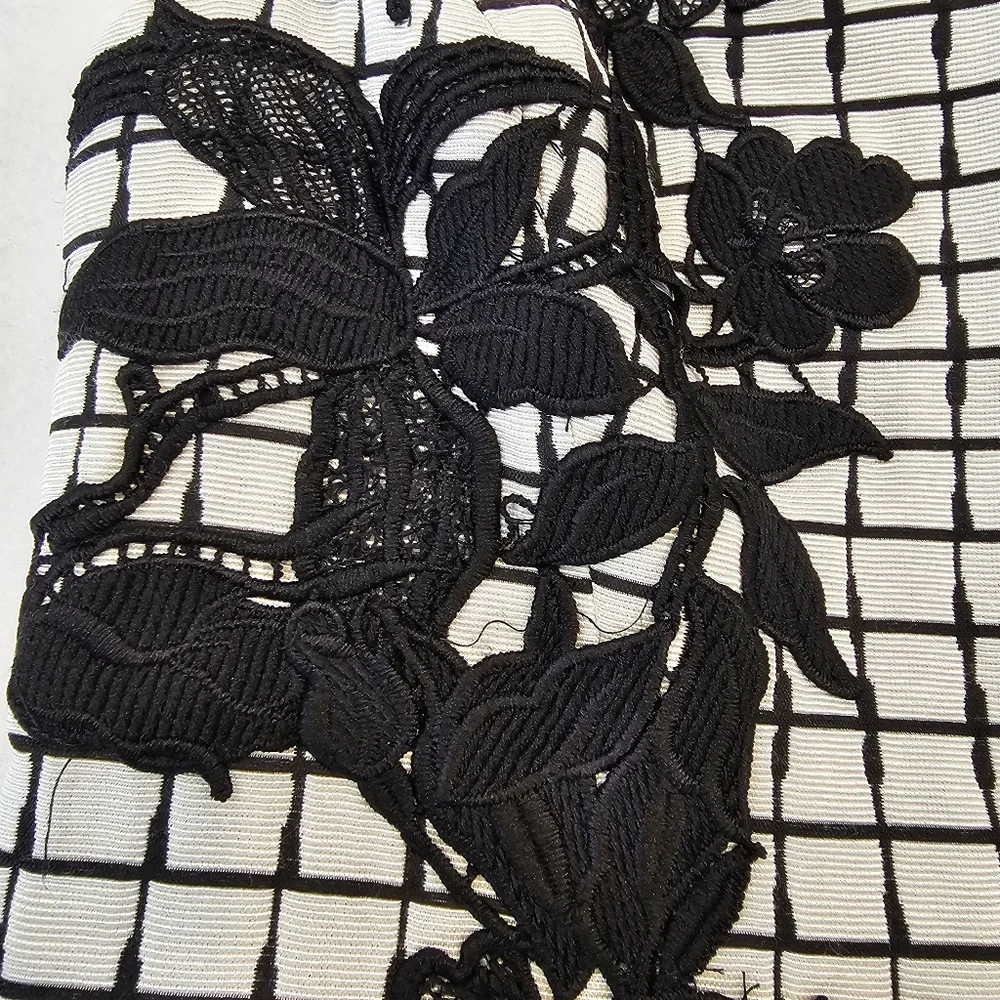 Betsey Johnson Black and White Grid Mini Dress - Picture 2 of 10